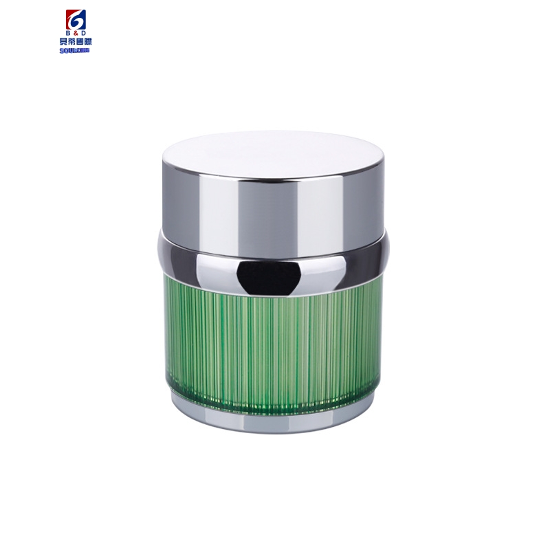 30/50g Straight Stripes Acrylic Cream Jar