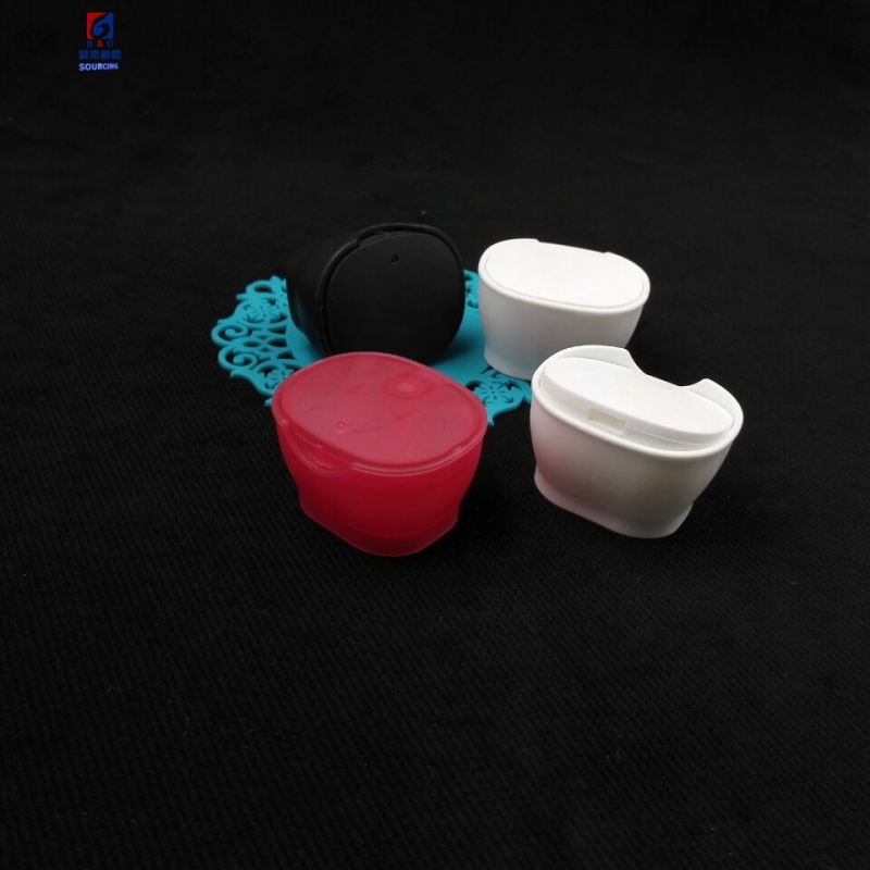 Oval plastic pressing cap