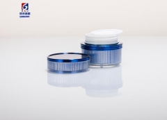 30g Blue Stripes Acrylic Cream Jar
