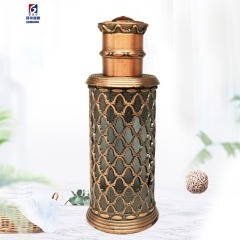 12ml Hollow Carved Metal Perfume Bottle