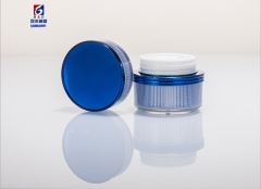 30g Blue Stripes Acrylic Cream Jar