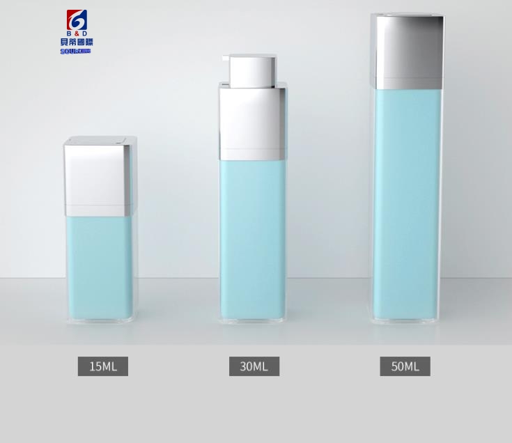 15/30/50ml Square snap rotating vacuum bottle