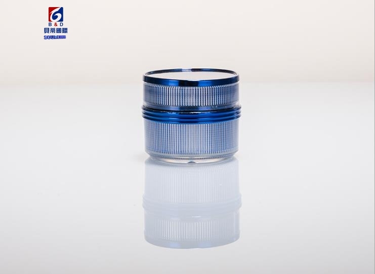 30g Blue Stripes Acrylic Cream Jar