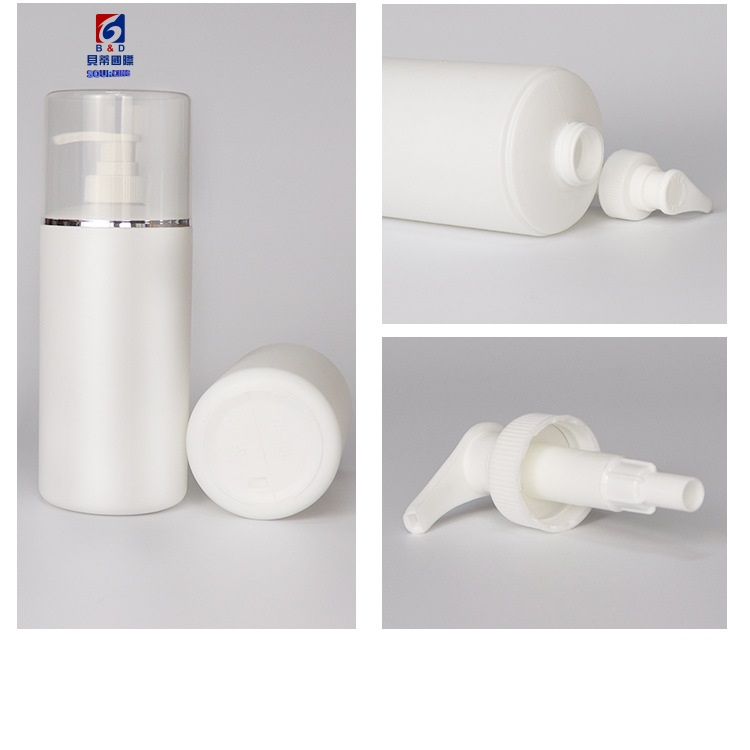 250/300/400/500ML Lotion Pump Bottle White PE Plastic Shampoo Bottle Empty Cosmetic Container Facial Cleanser