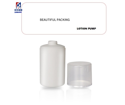 250/300/400/500ML Lotion Pump Bottle White PE Plastic Shampoo Bottle Empty Cosmetic Container Facial Cleanser