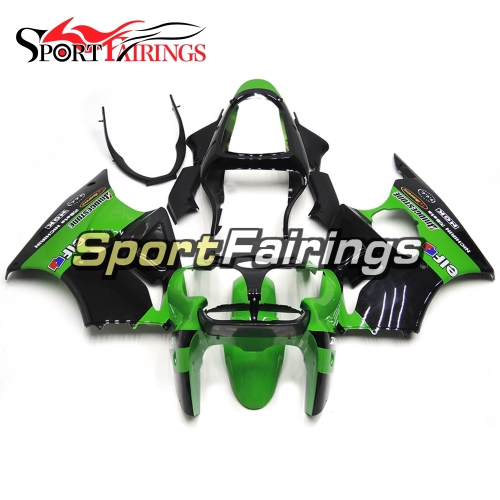 Fairing Kit Fit For Kawasaki ZX6R 2000-2002- Elf Green Black