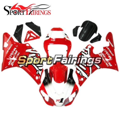 Fairing Kit Fit For Yamaha YZF R1 1998 1999 - Red White