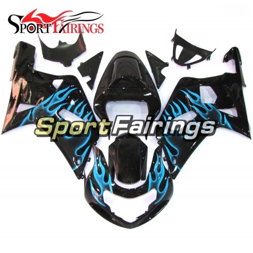 Fairing Kit Fit For Suzuki GSXR600 750 2000-2003 -Black Blue