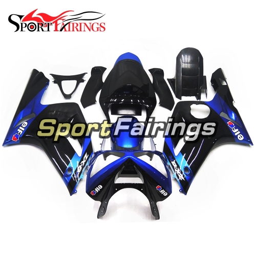 Fairing Kit Fit For Kawasaki ZX6R 2003-2004- Elf Black Blue