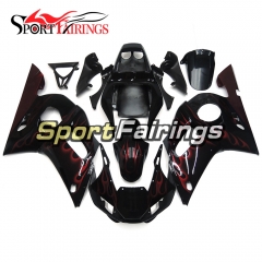 Fairing Kit Fit For Yamaha YZF R6 1998 - 2002 - Black Red Flames