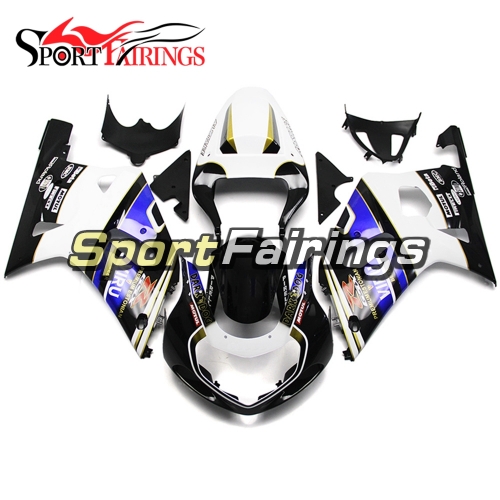 Fairing Kit Fit For Suzuki GSXR600 750 2000-2003 -Black White Blue