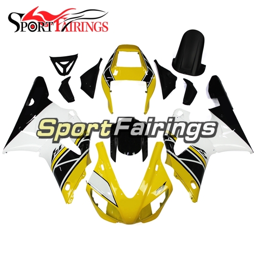 Fairing Kit Fit For Yamaha YZF R1 1998 1999 - Yellow White