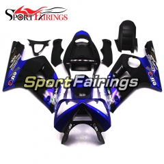 Fairing Kit Fit For Kawasaki ZX6R 2003-2004- Dark Blue Black