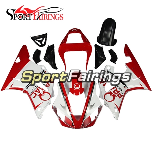 Fairing Kit Fit For Yamaha YZF R1 2000 2001 - White Red