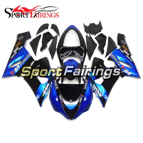 Fairing Kit Fit For Kawasaki ZX6R 2005-2006- Candy Blue Black