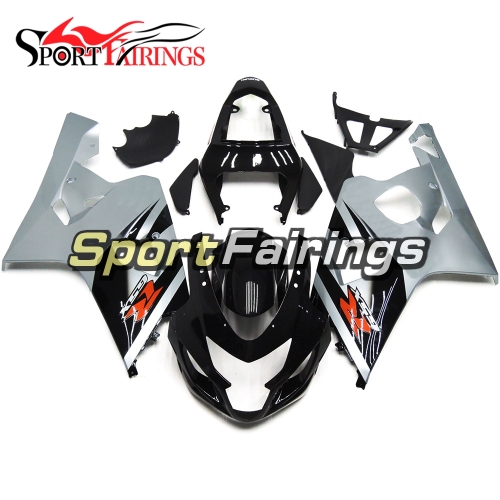 Fairing Kit Fit For Suzuki GSXR600 750 2004 - 2005 - Black Silver