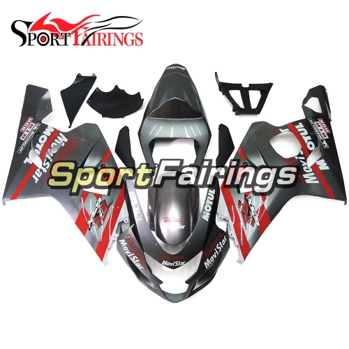 Fairing Kit Fit For Suzuki GSXR600 750 2004 - 2005 -Grey Red