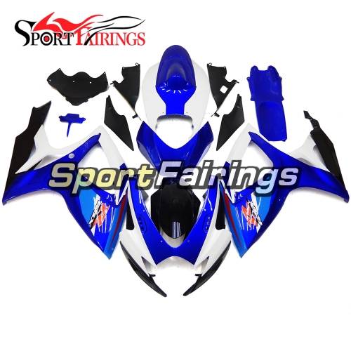 Fairing Kit Fit For Suzuki GSXR600 750 2006 - 2007 - Gloss Blue White