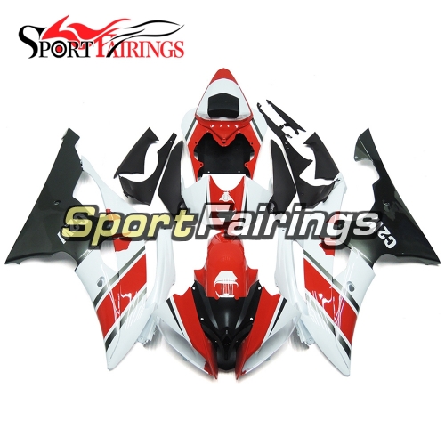 Fairing Kit Fit For Yamaha YZF R6 2008 - 2016 - White Red