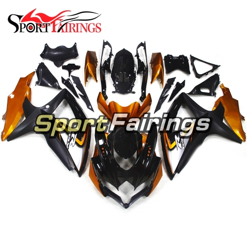 Fairing Kit Fit For Suzuki GSXR600 750 2008 - 2010 - Black Gold