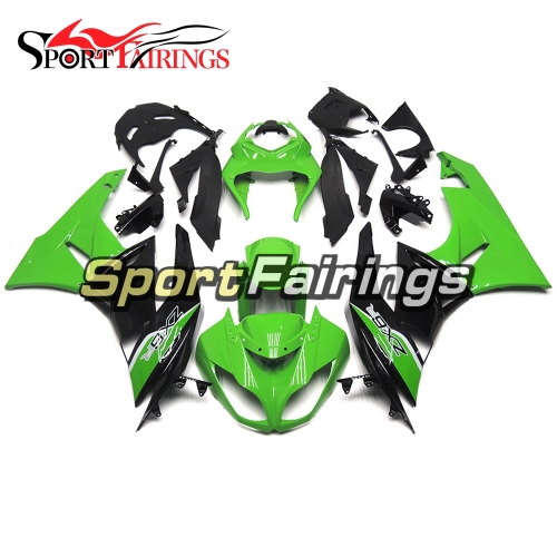 Fairing Kit Fit For Kawasaki ZX6R 2009 - 2010 - Green Black