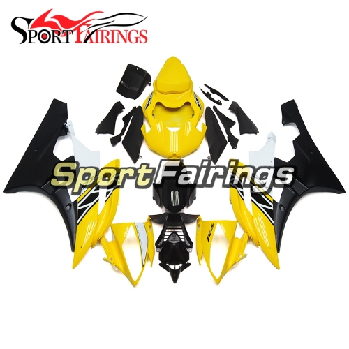 Fairing Kit Fit For Yamaha YZF R6 2006 2007 - Yellow White