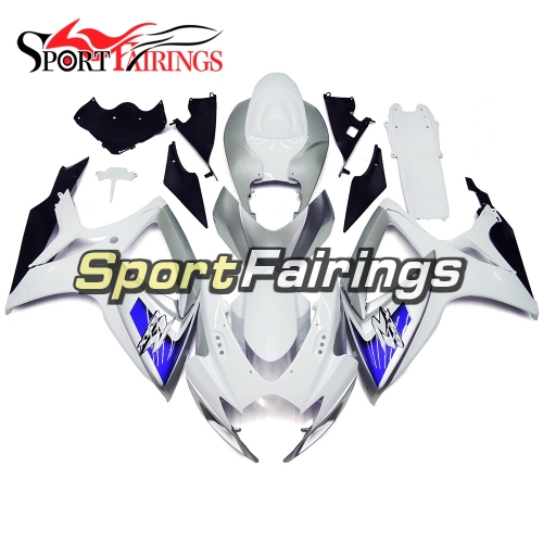 Fairing Kit Fit For Suzuki GSXR600 750 2006 - 2007 - White Silver