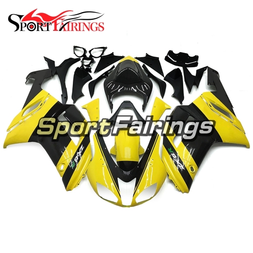 Fairing Kit Fit For Kawasaki ZX6R 2007 - 2008 - Yellow Black