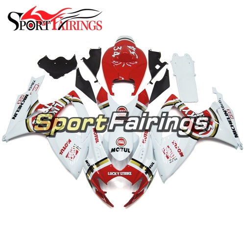 Fairing Kit Fit For Suzuki GSXR600 750 2006 - 2007 - Gloss White Red