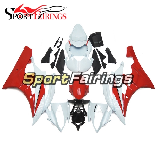 Fairing Kit Fit For Yamaha YZF R6 2006 2007 - White Red