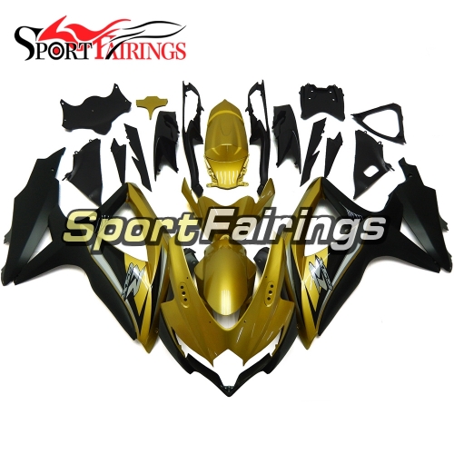 Fairing Kit Fit For Suzuki GSXR600 750 2008 - 2010 - Gold Black