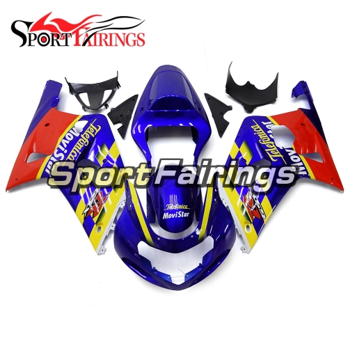 Fairing Kit Fit For Suzuki GSXR600 750 2000 - 2003 -Blue Red Black