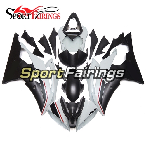 Fairing Kit Fit For Yamaha YZF R6 2008 - 2016 - Black White