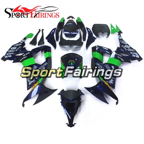 Fairing Kit Fit For Kawasaki ZX10R 2008 - 2010 -POWER1 Blue Green