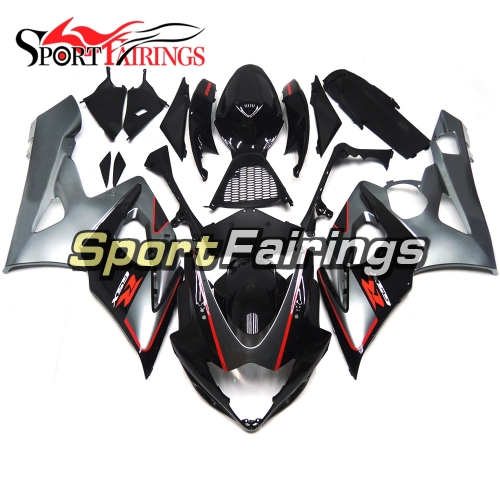 Fairing Kit Fit For Suzuki GSXR1000 K5 2005 - 2006 - Black Grey