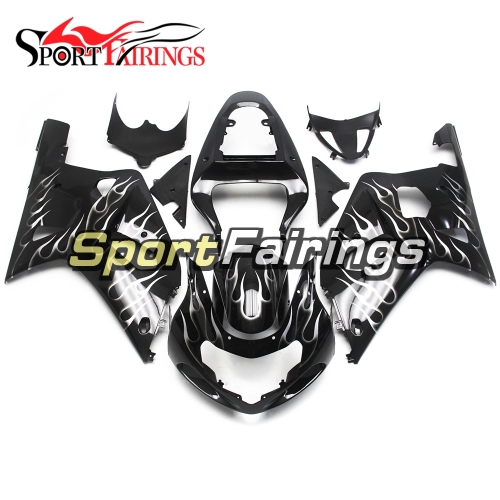 Fairing Kit Fit For Suzuki GSXR600 750 2000 - 2003 -Black White