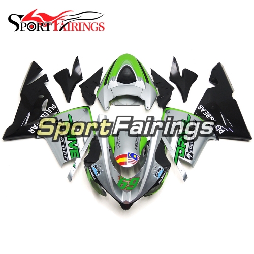 Fairing Kit Fit For Kawasaki ZX10R 2004 - 2005 -Pull Bear Sliver Green