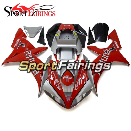 Fairing Kit Fit For Yamaha YZF R1 2002 2003 - Silver Red