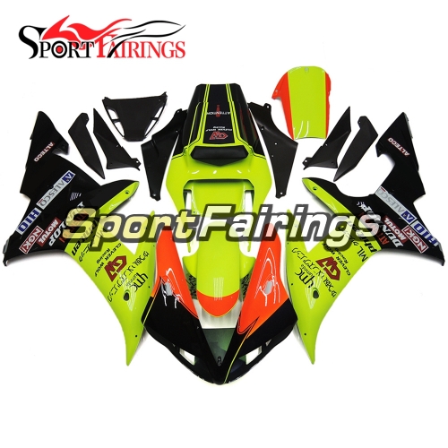 Fairing Kit Fit For Yamaha YZF R1 2002 2003 - Green Black