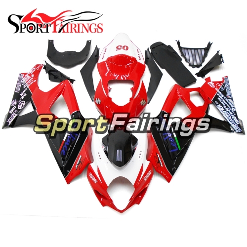 Fairing Kit Fit For Suzuki GSXR1000 K7 2007 - 2008 - Black Red