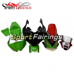 Fiberglass Racing Fairing Kit Fit For Kawasaki ZX10R 2011 - 2015 -Green Red Black