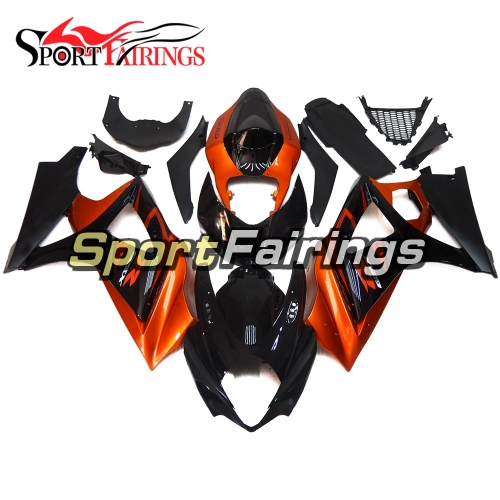 Fairing Kit Fit For Suzuki GSXR1000 K7 2007 - 2008 - Gloss Orange Black