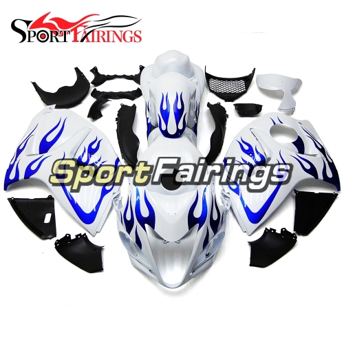 Fairing Kit Fit For Suzuki GSXR1300 Hayabusa 2008 - 2016 - Gloss White Blue