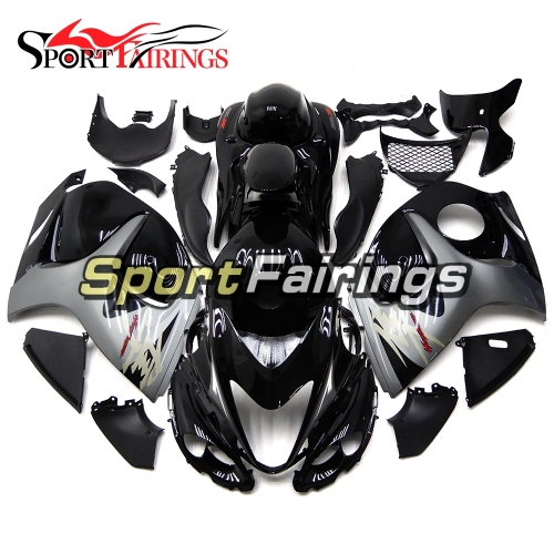 Fairing Kit Fit For Suzuki GSXR1300 Hayabusa 2008 - 2016 - Gloss Black Silver