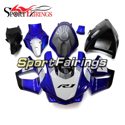 Fiberglass Racing Fairing Kit Fit For Yamaha YZF R1 2015 2016 - Blue Grey