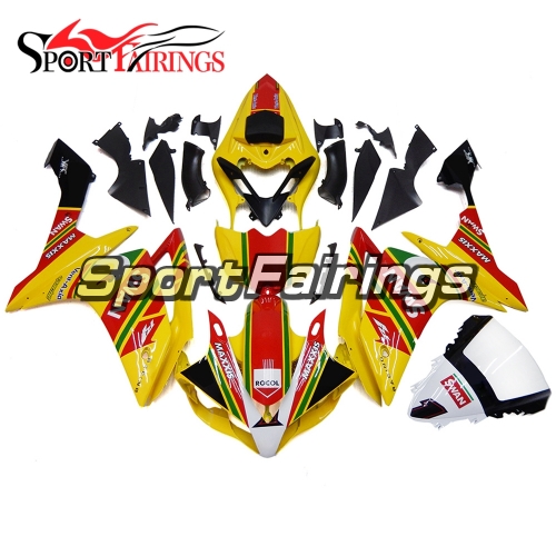 Fairing Kit Fit For Yamaha YZF R1 2007 2008 - Yellow Red