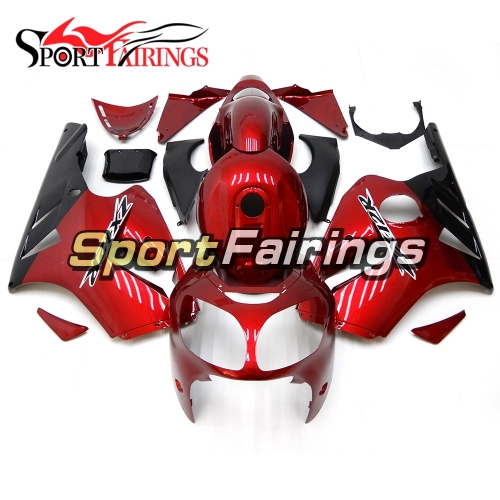 Fairing Kit Fit For Kawasaki ZX12R 2000 2001 -Pearl Red Black