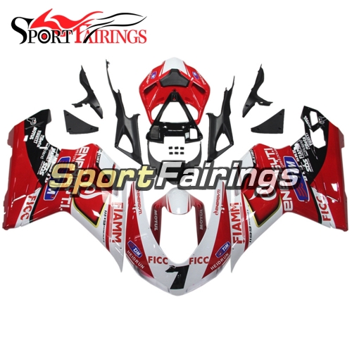 Fairing Kit Fit For Ducati 1098/1198/848 2007 - 2012 - Red White