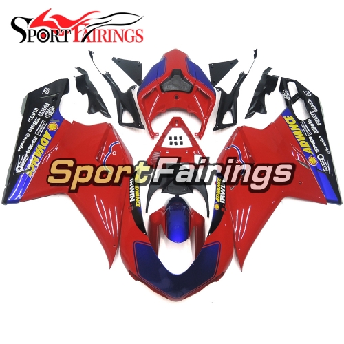 Fairing Kit Fit For Ducati 1098/1198/848 2007 - 2012 - Red Blue