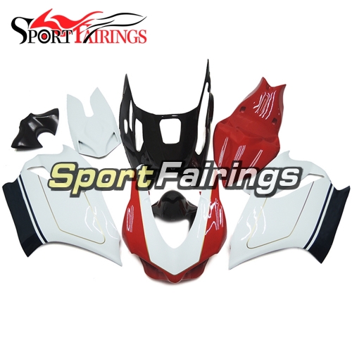 Firberglass Fairing Kit Fit For Dacati 899/1199 2012 - 2013 -  White Red Black